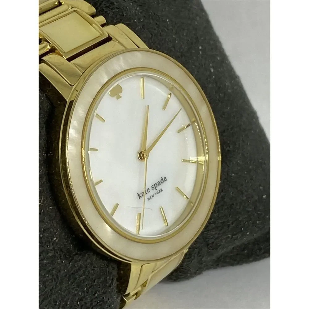 Kate Spade 0394 Womens Gold Stainless Steel Analog Dial Quartz Wrist Watch XX581